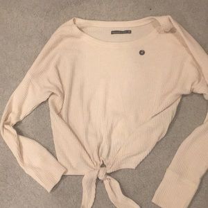 Cream Long-Sleeve Shirt